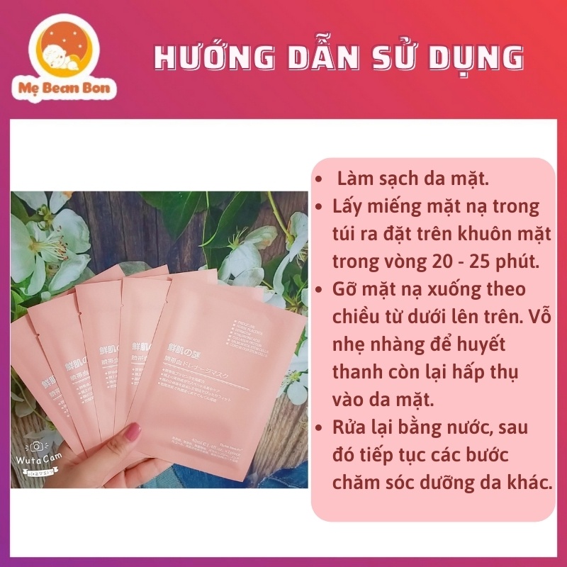 Mặt Nạ Nhau Thai Rwine Beauty Stem Cell Placenta, Nhật Bản