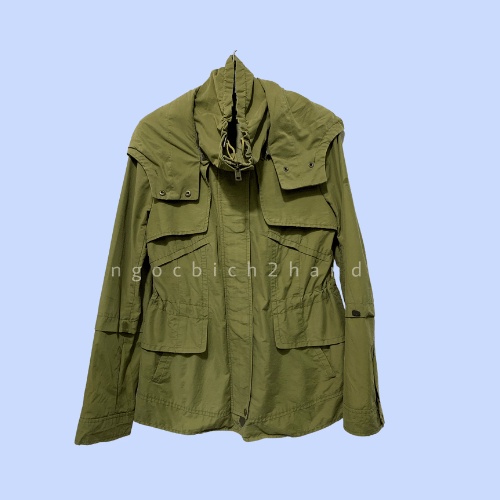 ÁO KHOÁC KAKI MÀU XANH QUÂN ĐỘI SECONDHAND