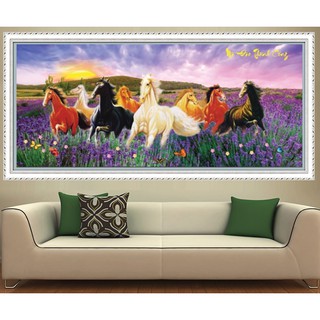 Tranh đính đá mã đáo thành công lv205 - kt:108x52cm