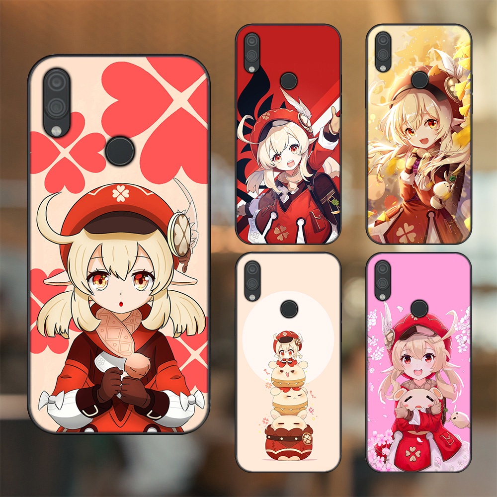 Ốp lưng Xiaomi Redmi Note 7, Note 7 Pro viền đen in hình Klee Genshin Impact