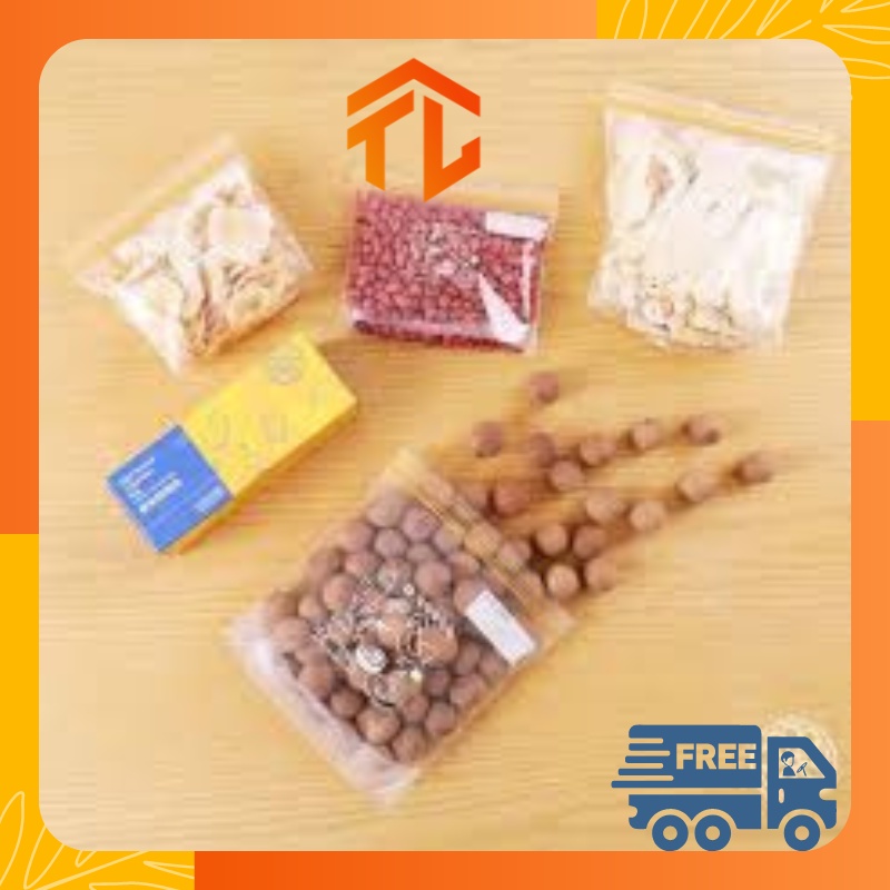 Túi Zip Nhựa Trong Suốt Bảo Quản Thực Phẩm Có Khóa Zip Tiện Dụng