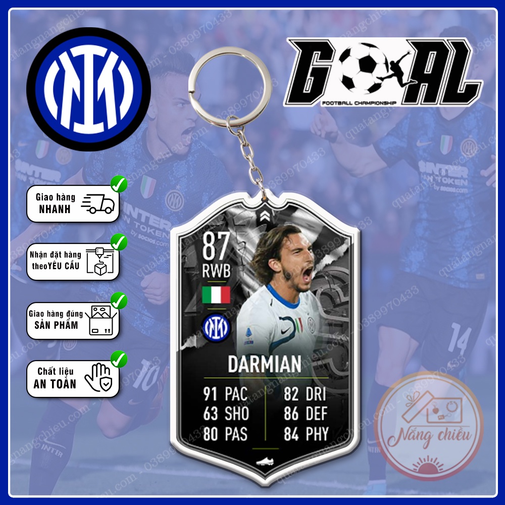 Móc khóa CLB Inter Milan, Móc khóa FIFA Online - Thiết kế với mọi nhân vật ☘️MÓC KHÓA FIFA☘️