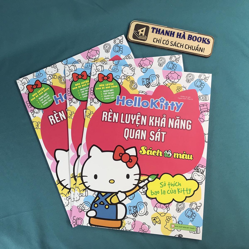 Sách - Hello Kitty - Rèn Luyện Khả Năng - Bộ 4 quyển (Sách tô màu dành cho trẻ 3+)