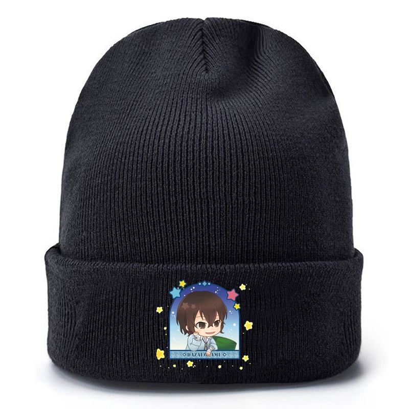 Mũ len in hình anime chibi BUNGOU STRAY DOGS xinh xắn thời trang nam nữ