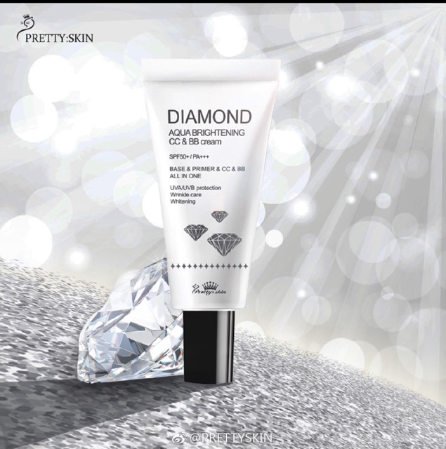 Kem Dưỡng Trắng Chống Nắng Diamond Pretty Skin