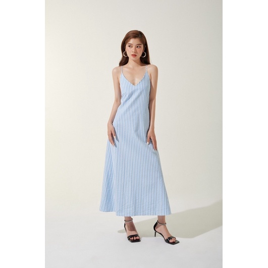 WHITELAZZ | Đầm hai dây hoạ tiết sọc - Camila Strappy Dress