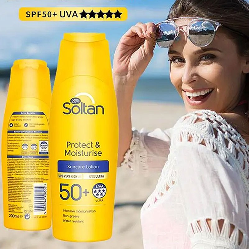 Kem chống nắng Soltan SPF50 + giúp làm tươi mới và bảo vệ da