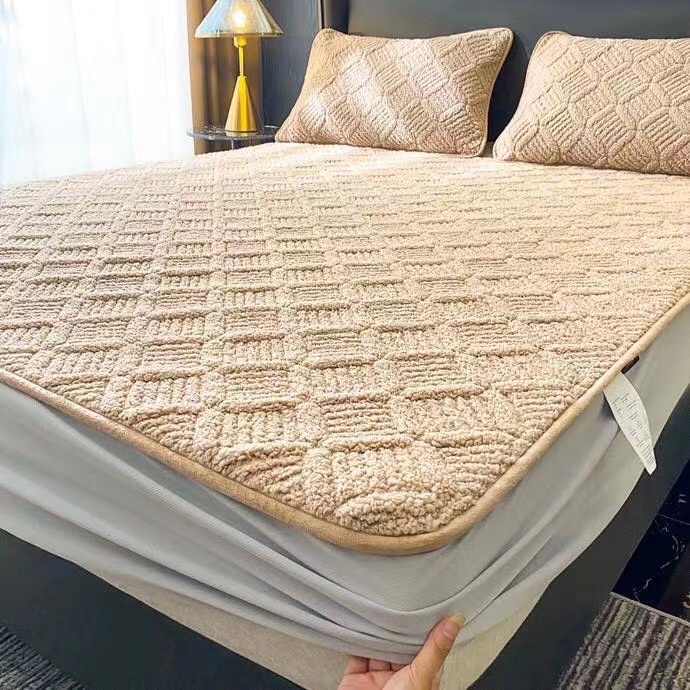 Thảm Trải Giường Lông Cừu Úc Giữ Nhiệt Nhập Khẩu Loại 1, Bộ Ga Gối Lông Cừu Bọc Chun  Cao Cấp Đủ Kích Thước