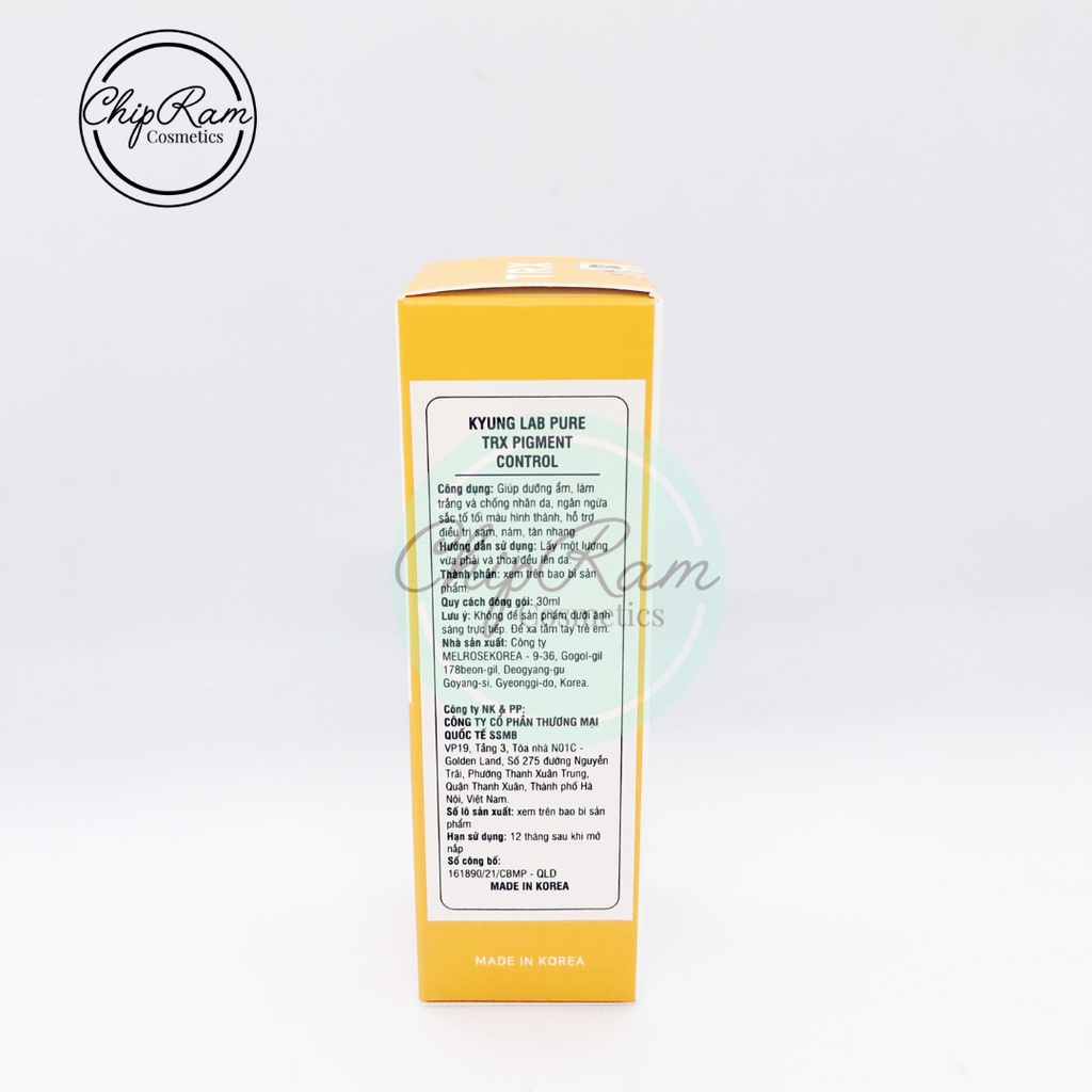 Tinh chất serum giảm nám, trắng da KYUNGLAB PURE TRX PIGMENT CONTROL 30ml chính hãng