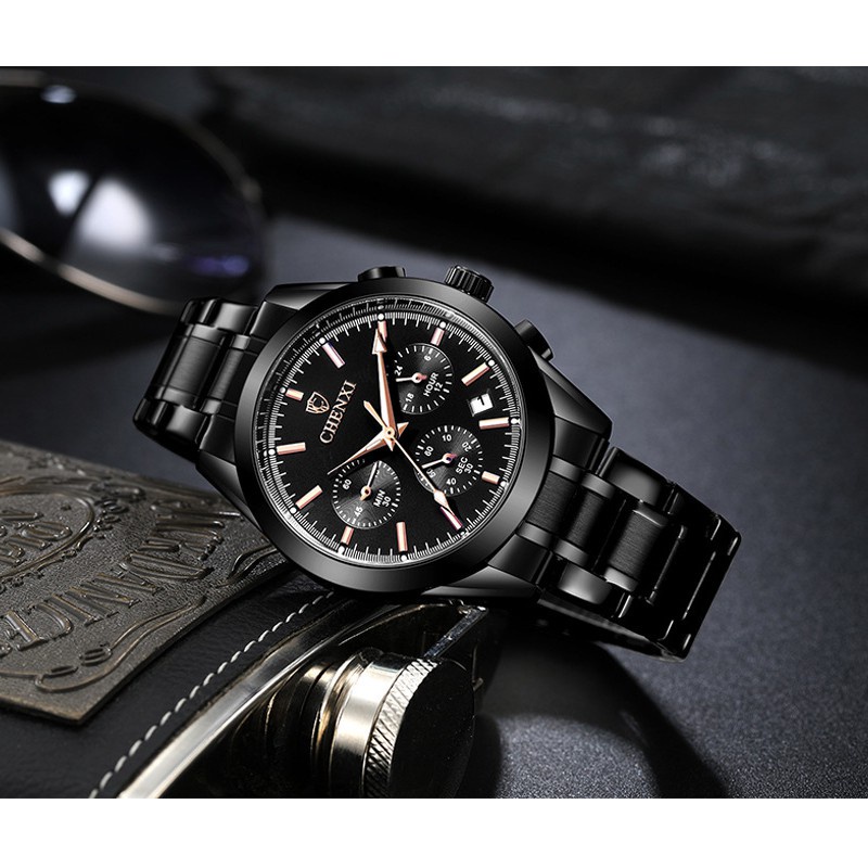 Đồng Hồ Đeo Tay Chexi Chống Thấm Nước Bằng Thép Không Gỉ Sang Trọng Cho Nam