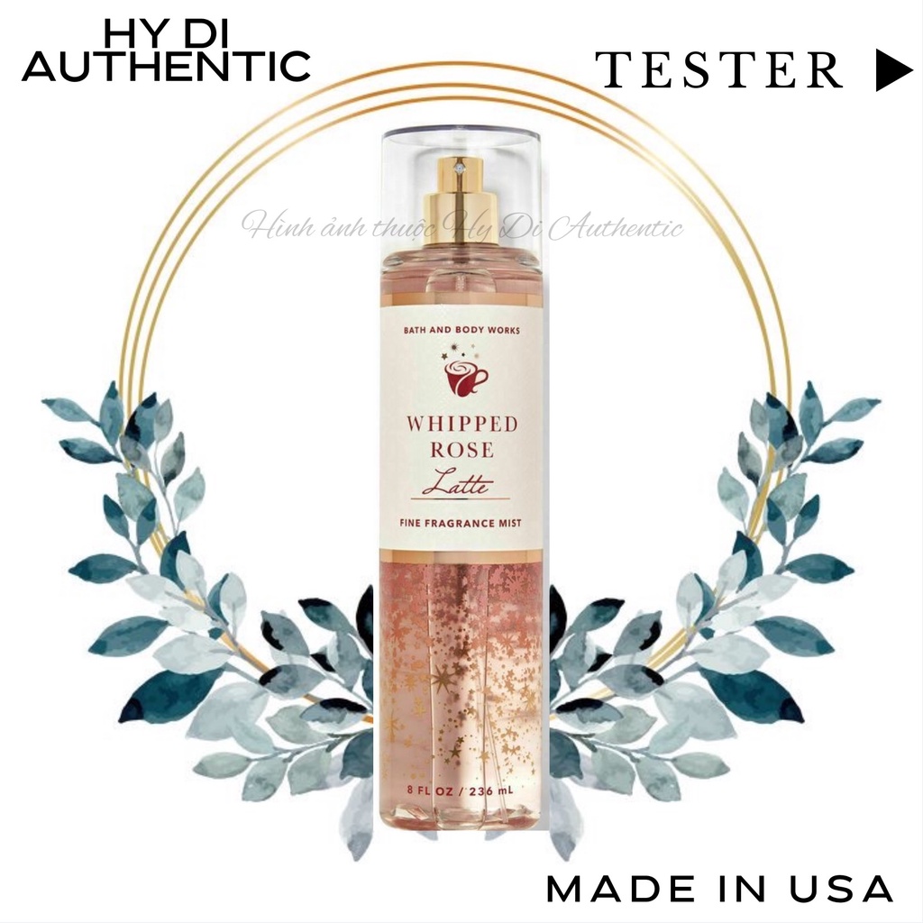 WHIPPED ROSE LATTE - XỊT THƠM DƯỠNG THỂ BATH & BODY WORKS USA