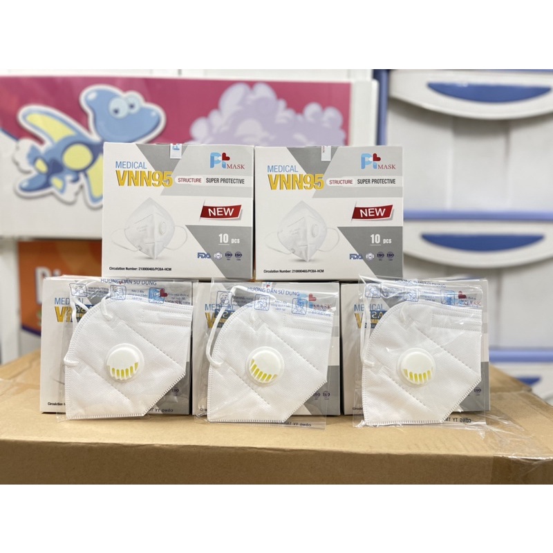 Khẩu trang VNN95 PtMASK có van | BigBuy360 - bigbuy360.vn