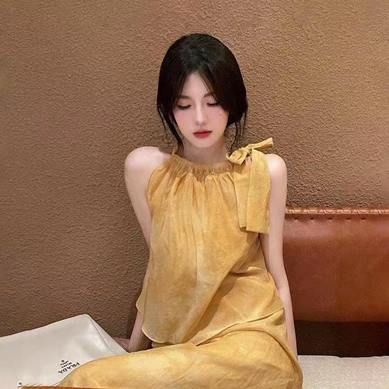 Summer French super fairy temperament thin suspender dress Sanya Tourism photo long skirt seaside holiday beach skirt