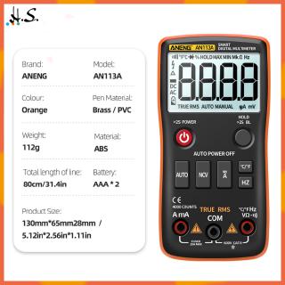ANENG AN113A Digital Multimeter True RMS with Temperature Tester 4000 Counts Auto-Ranging AC/DC Transistor Voltage Meter
