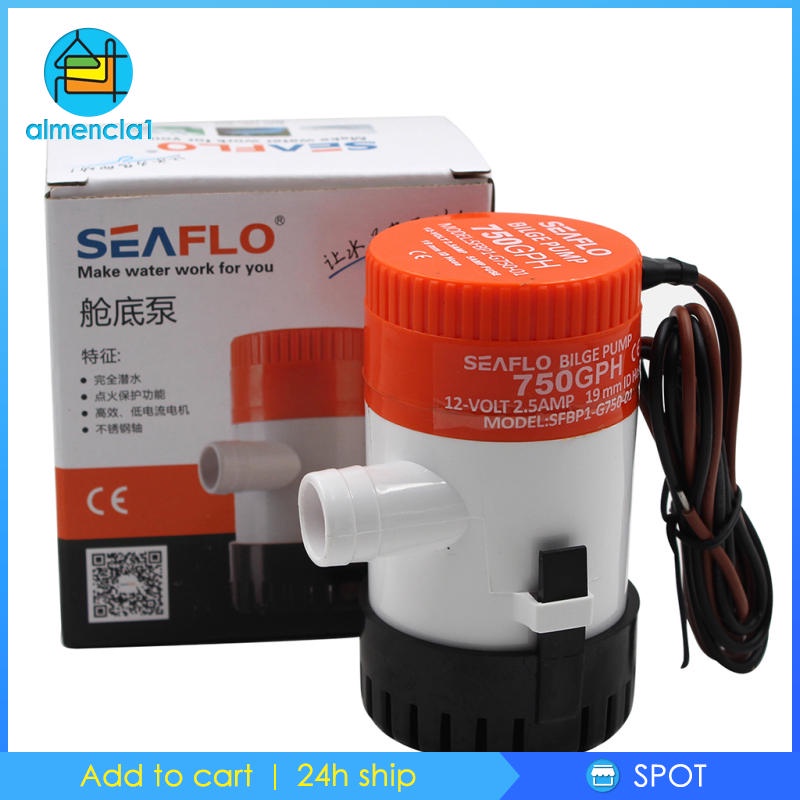 Máy bơm nước chìm 12V 750 GPH 2.5A
 | BigBuy360 - bigbuy360.vn