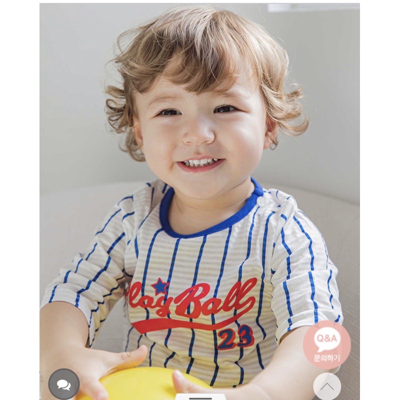 Quần áo trẻ em - Bộ ngủ cotton giấy cho bé Cordii Hàn Quốc - Playball