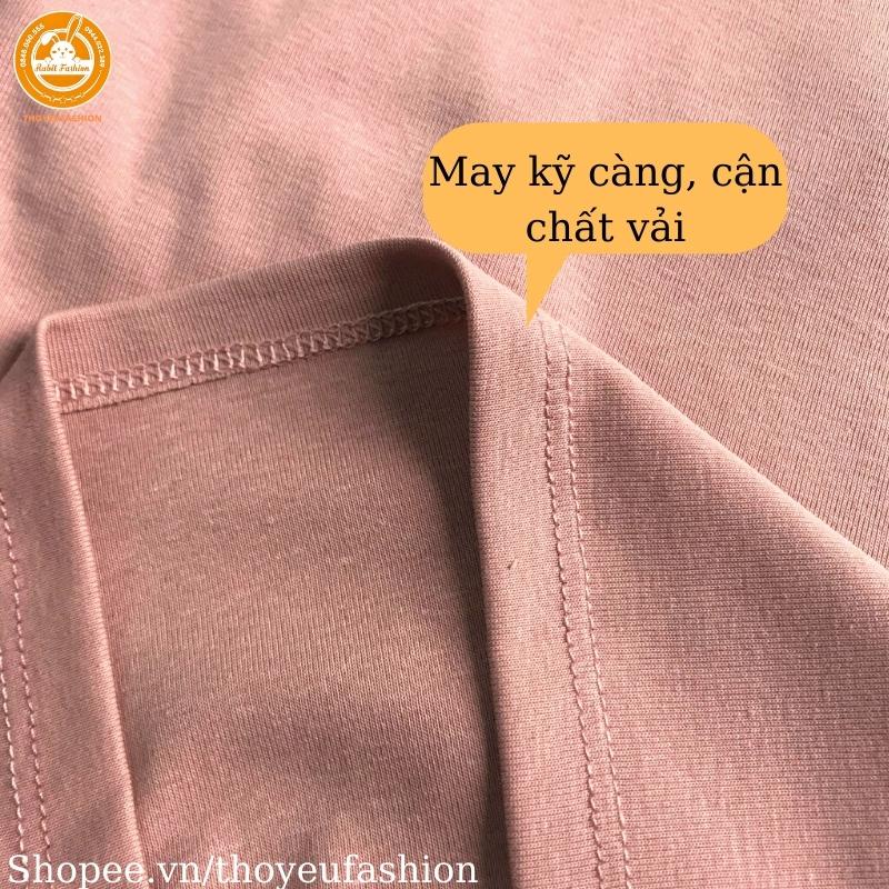 Áo kiểu cổ vuông dáng ôm, Áo thun kiểu cổ U cộc tay tôn dáng M2211 - thoyeufashion