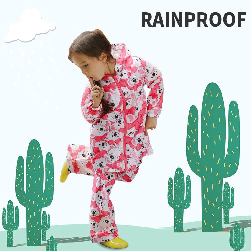 Áo Mưa Hoạ Tiết Hoạt Hình Đáng Yêu Cho Bé