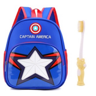 Balo mầm non Sofia Elsa Ironman captainFREESHIPBa lô cho bé trai bé gái 2 ngăn in hình
