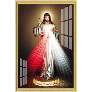 Tranh Thiên Chúa Con tín thác vào Chúa chất liệu Bóng kiếng hoặc ThienChua_03K