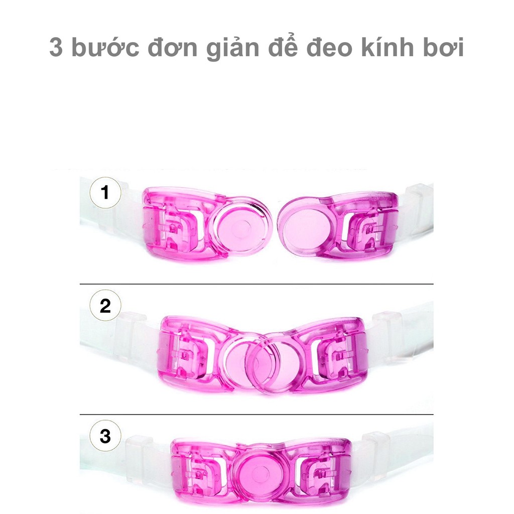 Kính Bơi Cận ( 1.5 - 5 độ ) Chống TRẦY, Chống UV, Chống Hấp Hơi