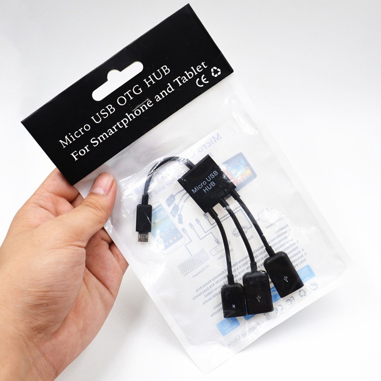 Bộ Chia 3 Cổng Usb 2.0 Otg Hub Type-C / Micro Cho Trò Chơi Pubg