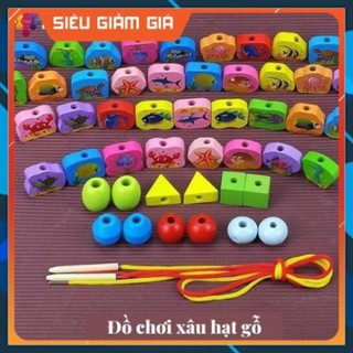 Đồ chơi xâu hạt gỗ cho bé phát triển kỹ năng cơ bản -Dog store