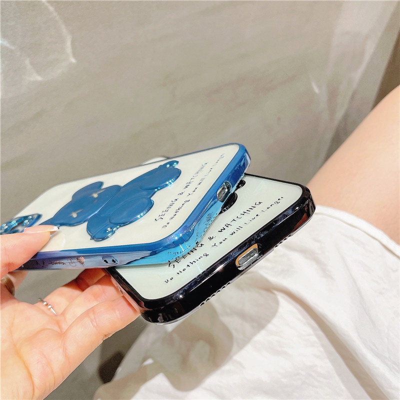 Ốp điện thoại TPU trong suốt hình gấu Kaws 3D dành cho iPhone 13 11 12ProMax Mini 12Pro 13Pro SE 2020 X XS Max XR 7 8+ | BigBuy360 - bigbuy360.vn