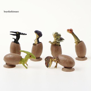 BOYS 6Pcs/Set Simulation Hatching Dinosaur Egg Model Children Educational Toy Decor