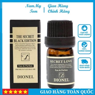 Nước hoa vùng kín dionel secret love 5ml hàn quốc khử mùi hôi, làm thơm se khít vùng kín - chai màu đen