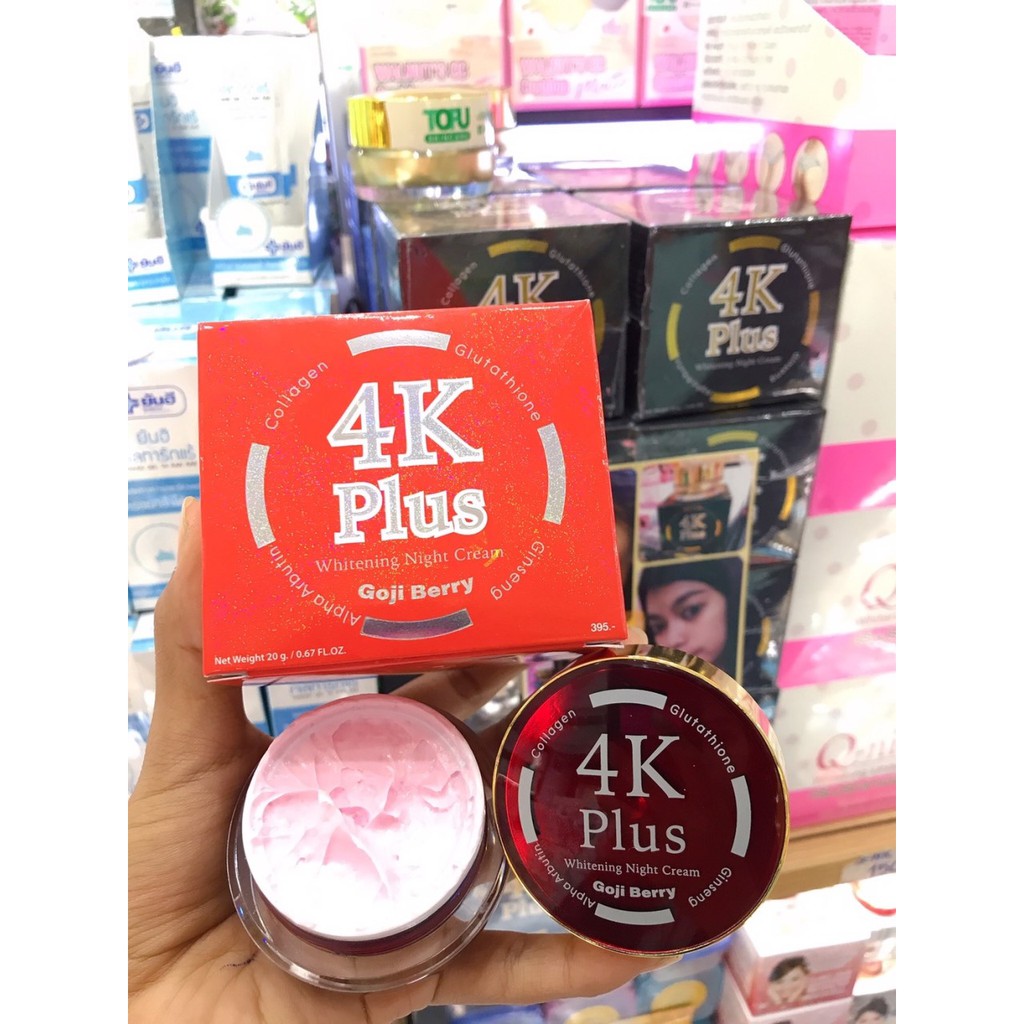 Kem Dưỡng Trắng Da Mặt 4K PLUS Whitening Night Cream 15g - Thái Lan | BigBuy360 - bigbuy360.vn