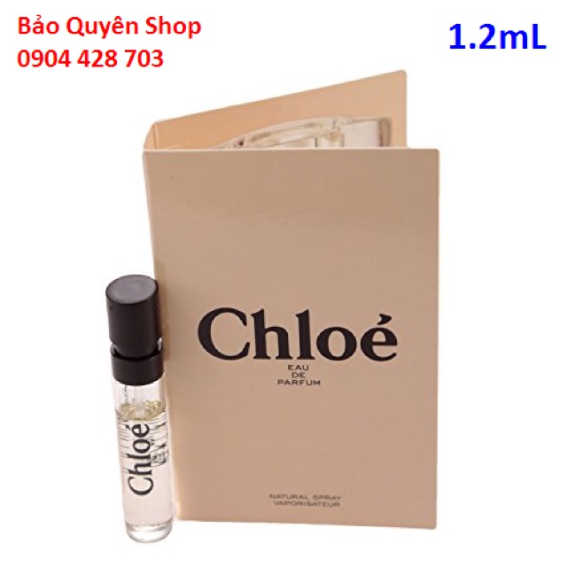 Nước hoa nữ ống xịt vial sample Chloé Eau De Parfum 1.2mL