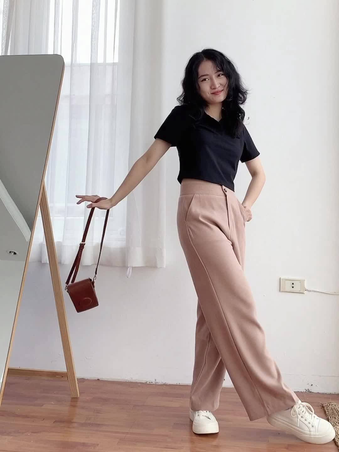 Áo croptop có cổ - Polo Croppie - freesize vải Premium Cotton cao cấp co dãn mềm mại - ufo.thebasic | BigBuy360 - bigbuy360.vn