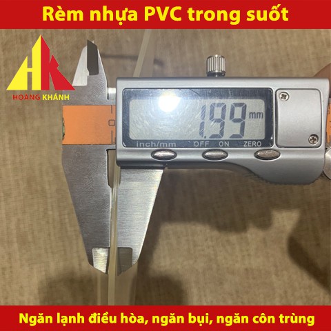 Màng nhựa PVC tiêu chuẩn độ dày 2mm bản rộng 300mm HoangKhanh Product - Rèm ngăn lạnh điều hòa - Rèm nhựa PVC trong suốt