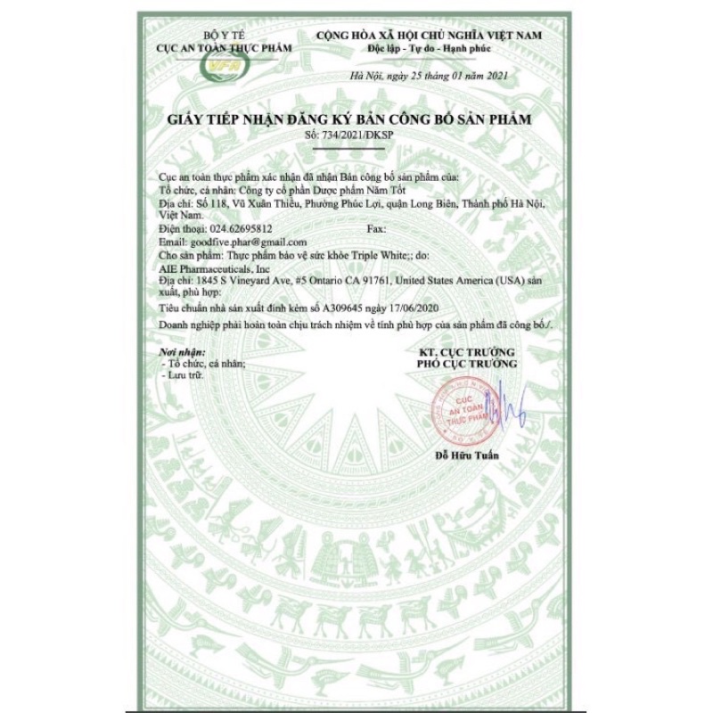 (HÀNG CHÍNH HÃNG) Viên Uống Triple White | Viên Uống Glutathione 1200mg | Thế Giới Skin Care