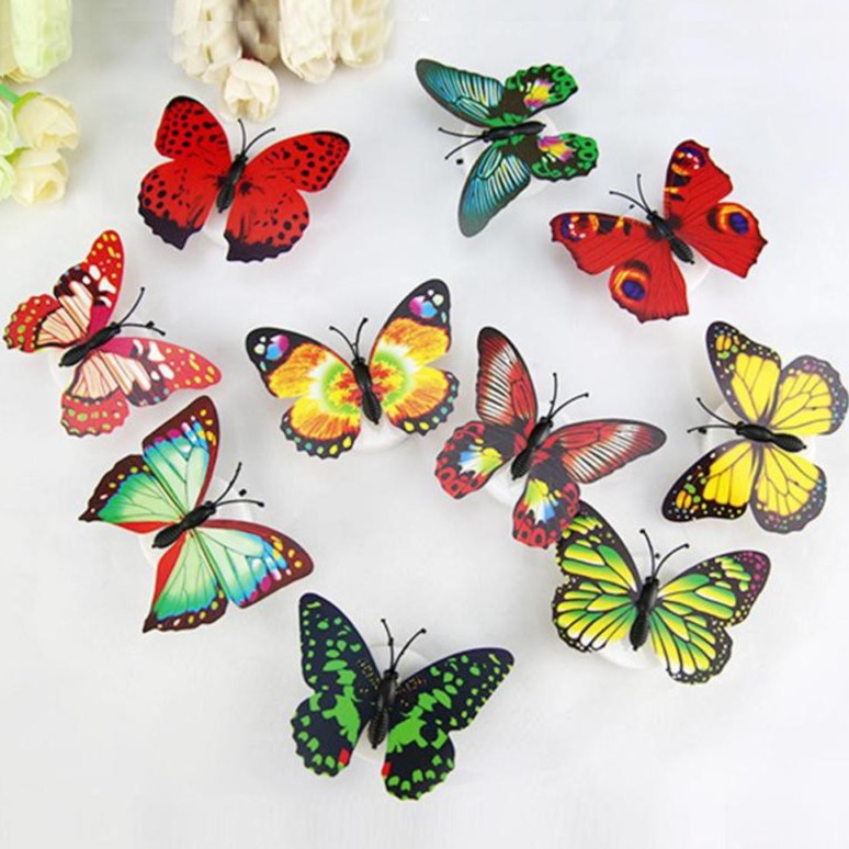 Đèn Led Dán Tường Hình Con Bướm Cực Xinh Xắn Nhiều Kiểu - MTDDT