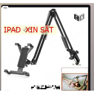 2 Giá đỡ điện thoại, ipad kẹp đầu giường, cạnh bàn đa năng xoay 360 độ điều chỉnh mọi góc độ