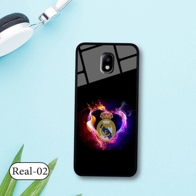 Ốp đội bóng Samsung Galaxy J3 Pro 2018  - Lưng kính cường lực