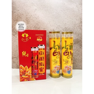 Đôi nến bơ trụ thực vật cháy 7 ngày không khói, không muội