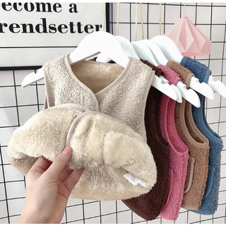 Áo ấm long cừu Nhật Bản dày mềm mịn cho cả bé trai và bé gái 8-40kg