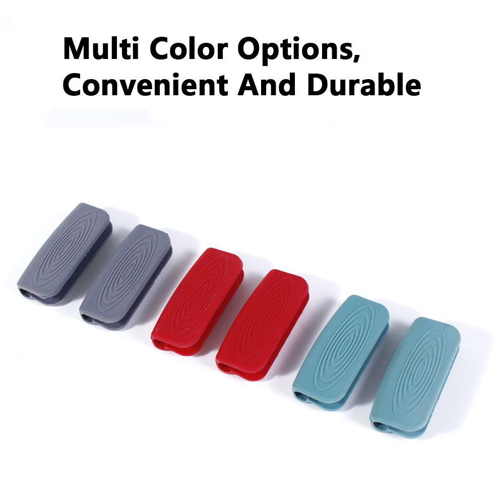 Bộ 2 Cặp Vỏ Bọc Tay Cầm Nồi Chảo Chiên Bằng Silicone Tiện Dụng