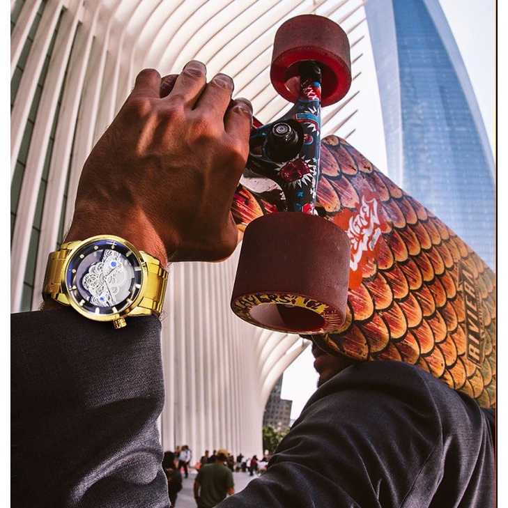 [Mẫu Độc] Đồng Hồ Nam Bestwin Giả Cơ  Trong Suốt, Chống Nước Chống Xước, Đẳng Cấp Thời Trang,Chạy Hai Kim | BigBuy360 - bigbuy360.vn