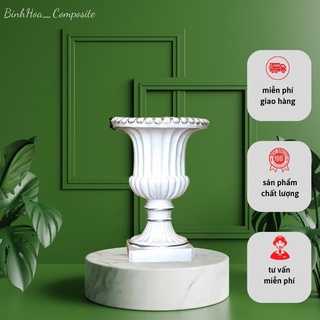 Bình hoa cúp s15 composite mã bh75, lọ cắm hoa cao cấp, bình hoa trang trí, bình cắm hoa,bình trang trí