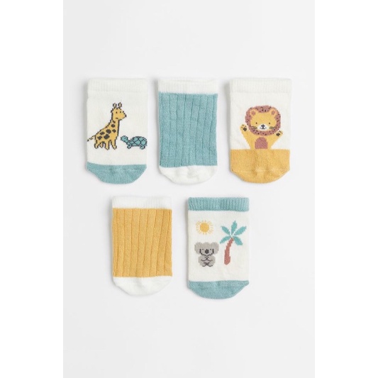 Set 5 đôi tất cổ ngắn đáng yêu cho bé HM UK