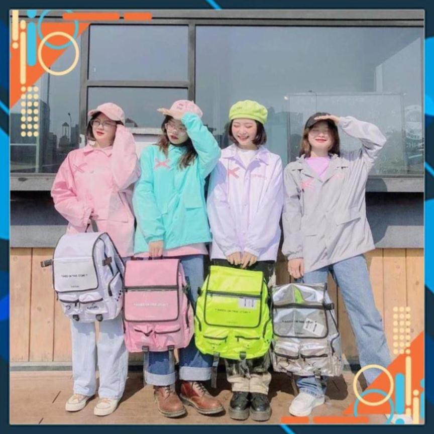 Áo khoác dù tuổi teen in hoạt hình