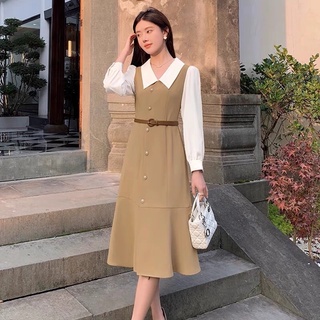 Đầm phối tay trắng Eifini