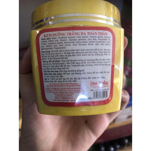 Kem dưỡng trắng da toàn thân one today đủ giấy | BigBuy360 - bigbuy360.vn