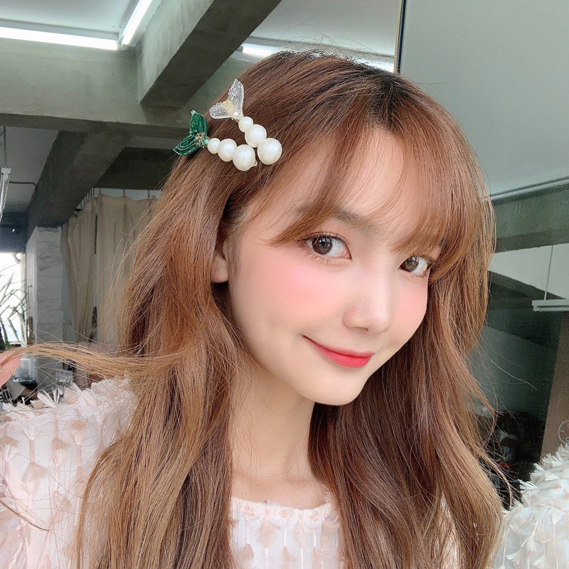 Kẹp Tóc Càng Cua Đính Ngọc Trai Sang Trọng Cho Nữ