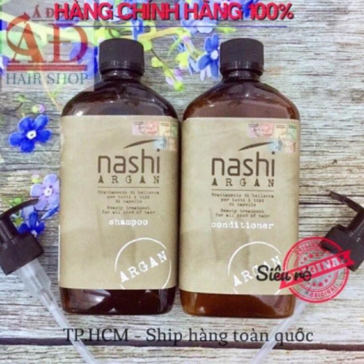 [NASHI-CHÍNH HÃNG ] DẦU GỘI XẢ PHỤC HỒI HƯ TỔN NASHI ARGAN 500ML