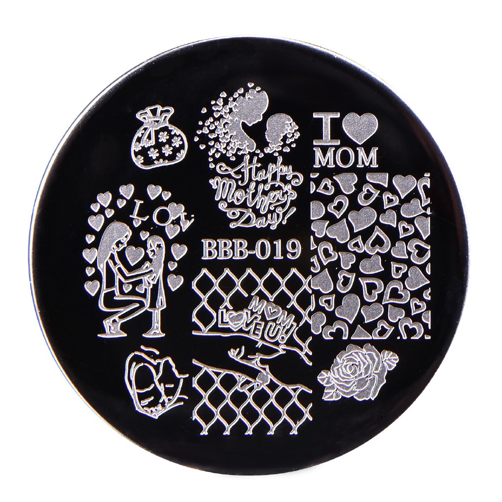 [Hàng mới về] Tấm dập trang trí móng tay in hình độc đáo